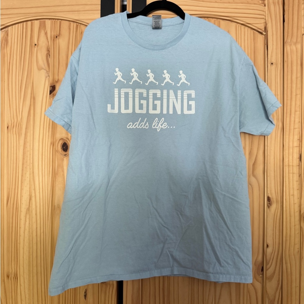 Blink182 Blue Jogging Graphic T-Shirt